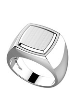 Zancan Zancan #EXA234 Sterling Silver Cushion-Shaped Signet Ring