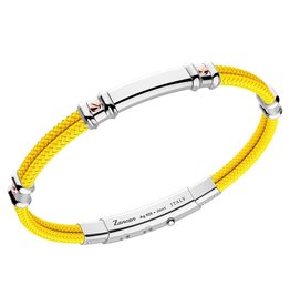 Zancan Zancan #EXB577R-GI Sterling Silver & Yellow Kevlar Bracelet