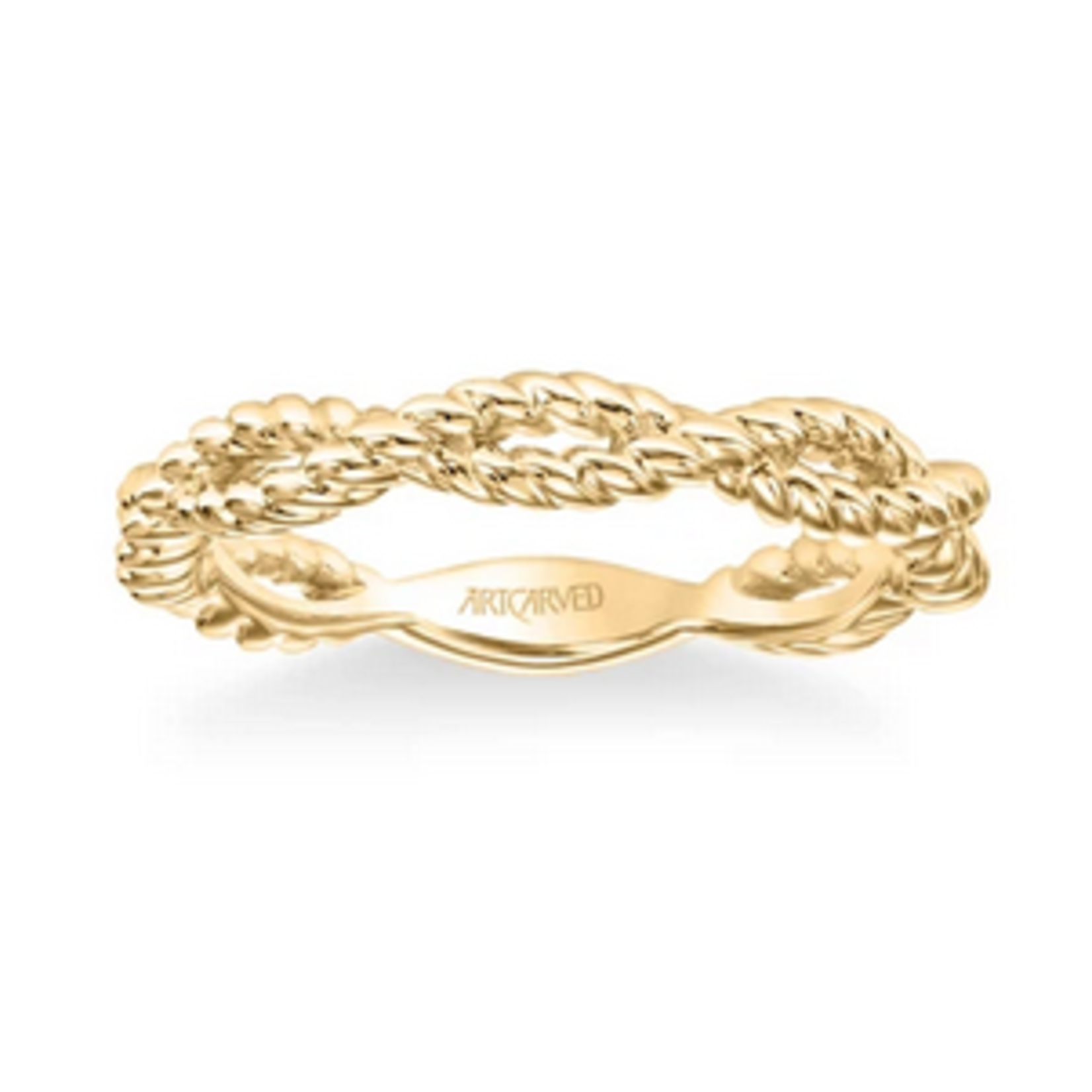 Art Carved ArtCarved Twisted Rope Stackable Band #33-V9209Y