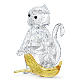 Swarovski Monkey with Banana