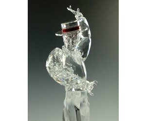 SWAROVSKI - SWAROVSKI スワロフスキー マジックオブダンス ANTONIO アントニオ インテリア 606441   クリスタルガラス クリア レッド  2003年 SCS会員限定品 オブジェ フィギュリン 置物 【本物保証】 SWAROVSKI 極美品◎2003年限定 スワロフスキー マジック オブ