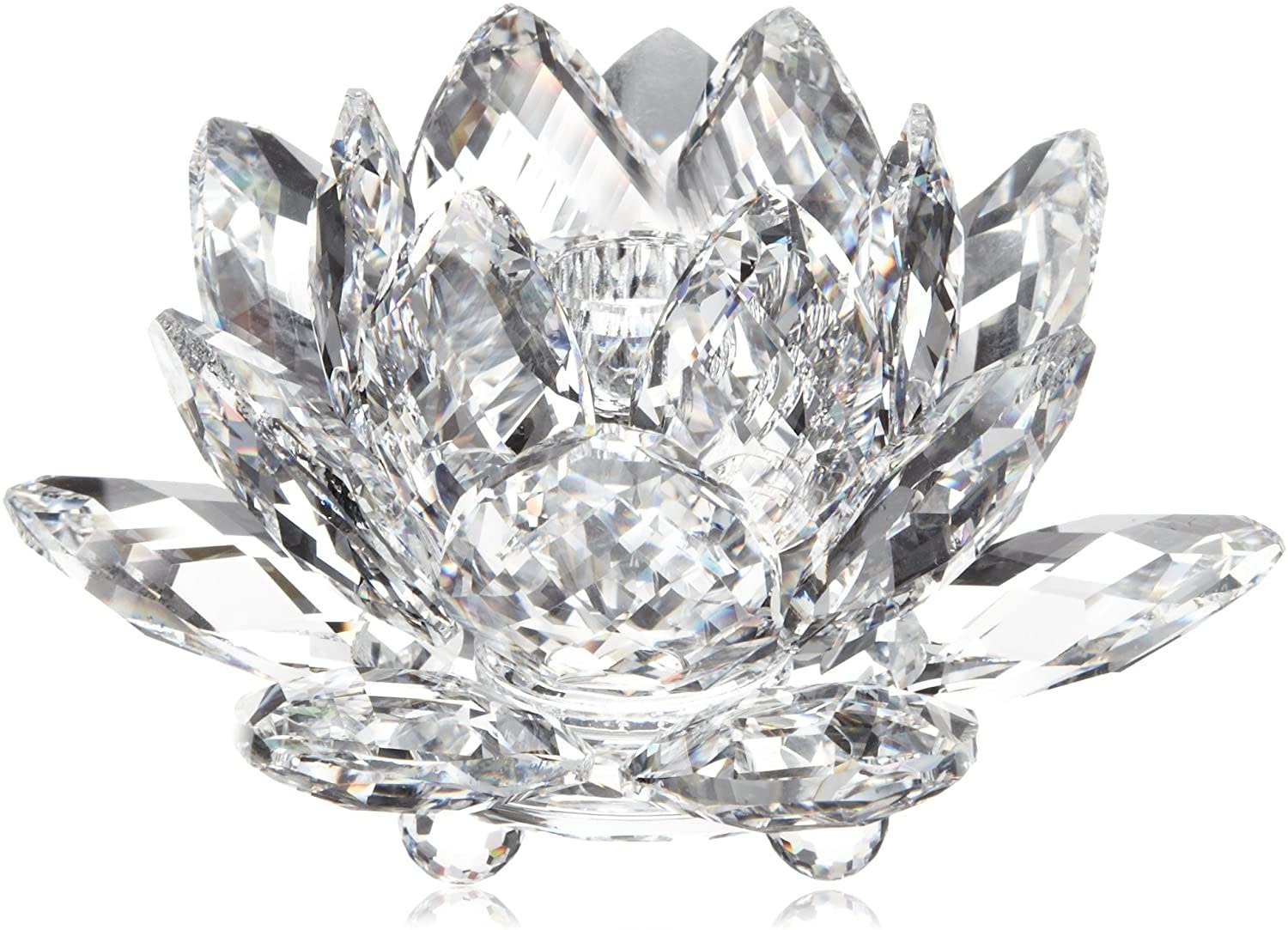 Swarovski #A7600NR125 Waterlily Candle-Holder - Blase