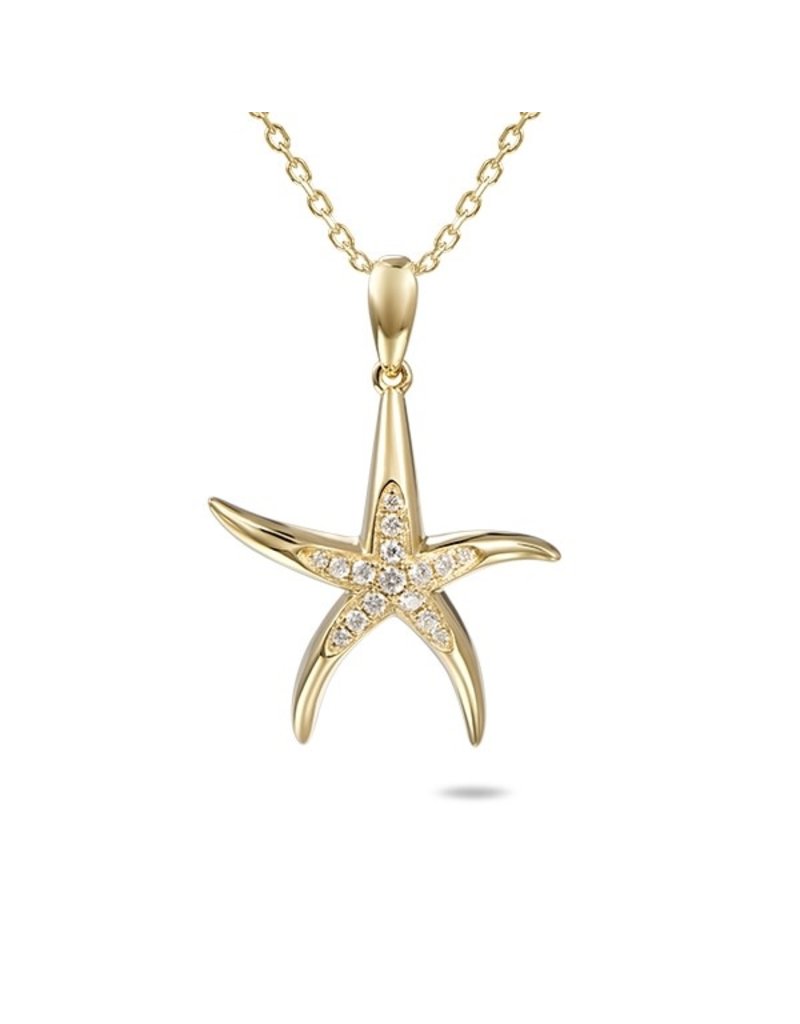 Alamea 14 Karat Gold Yellow Starfish Pendant