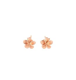 Alamea 14 Karat Rose Gold Plumeria Earrings