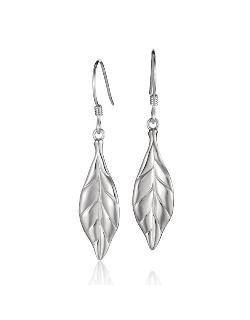 Alamea Sterling Silver Maile Earrings