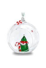 Swarovski Holiday Cheer Santa Elf Ball Ornament