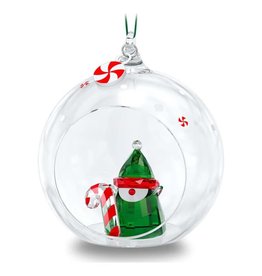 Swarovski Holiday Cheer Santa Elf Ball Ornament