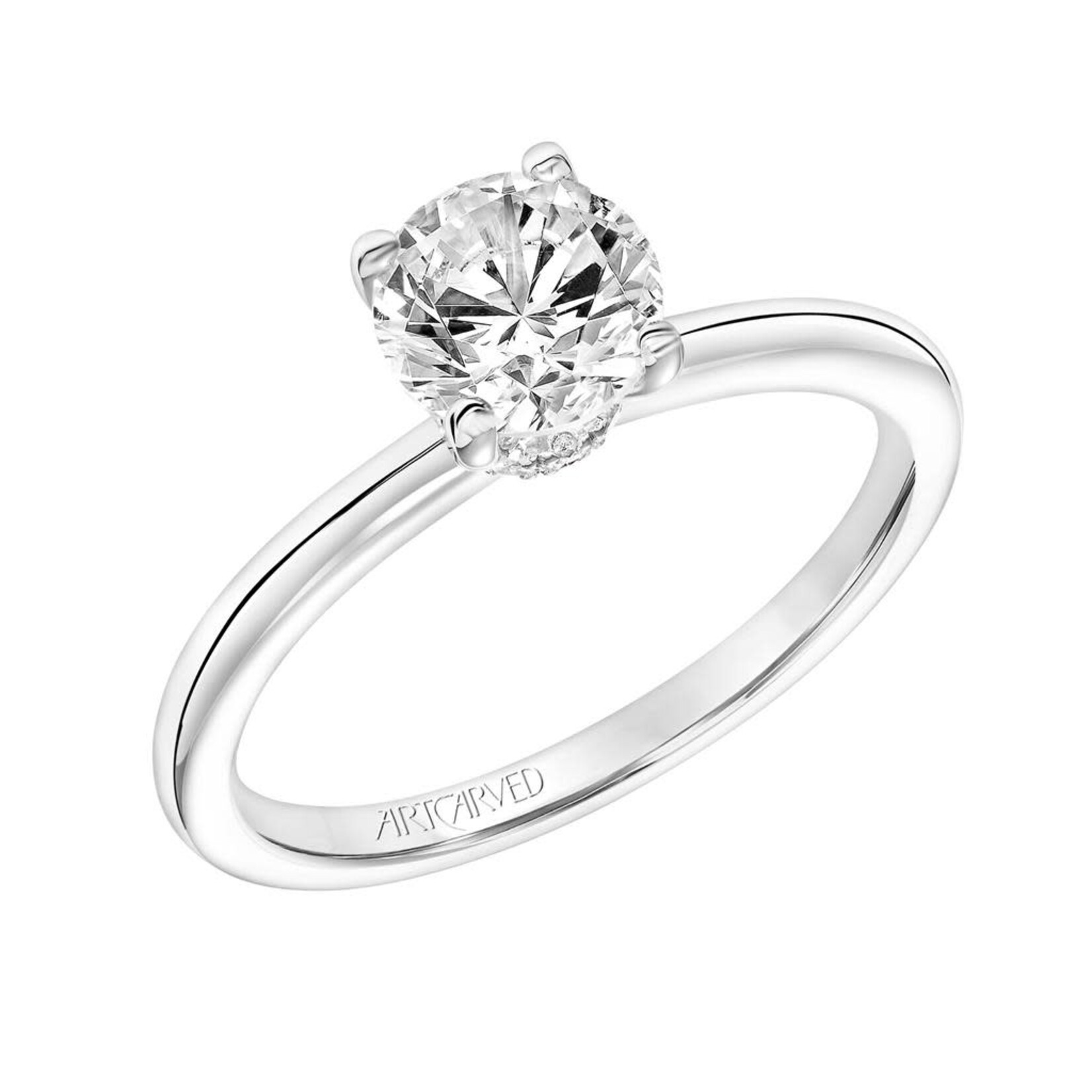 Art Carved Art Carved #31-V815ERW Hidden Halo Diamond Engagement Ring