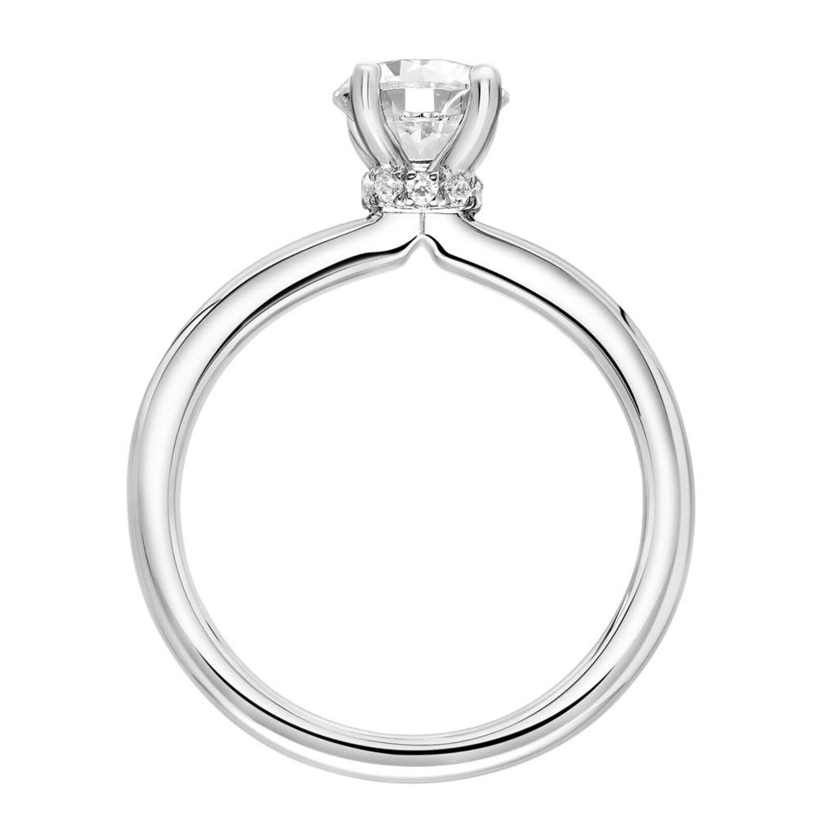 Art Carved Art Carved #31-V815ERW Hidden Halo Diamond Engagement Ring