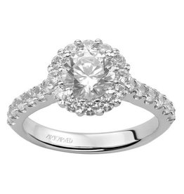 Art Carved Classic Halo Engagement Ring