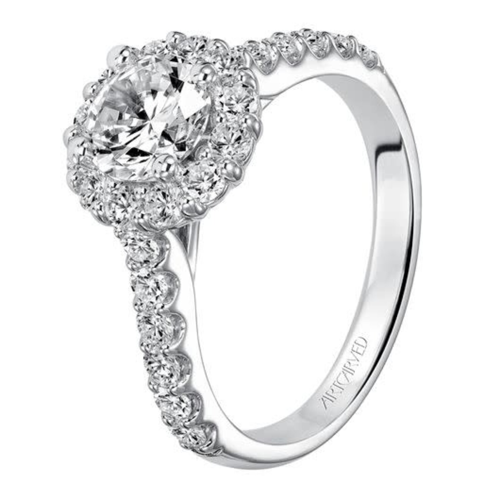 Art Carved Art Carved #31-V438ERW Classic Halo Engagement Ring
