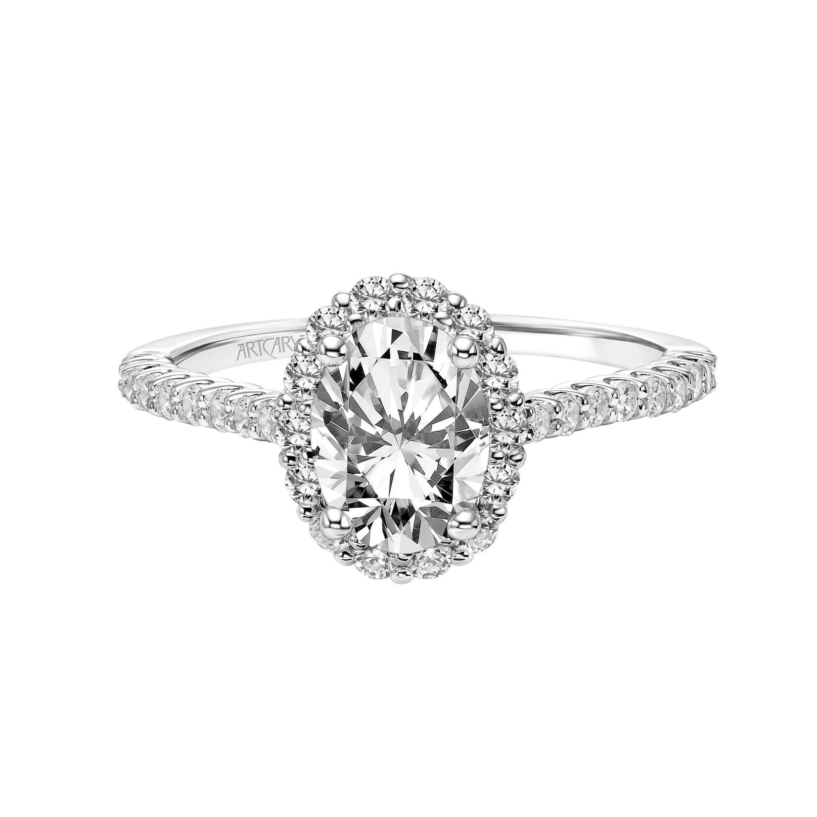 Art Carved Art Carved Classic Oval Halo Engagement Ring #31-V892