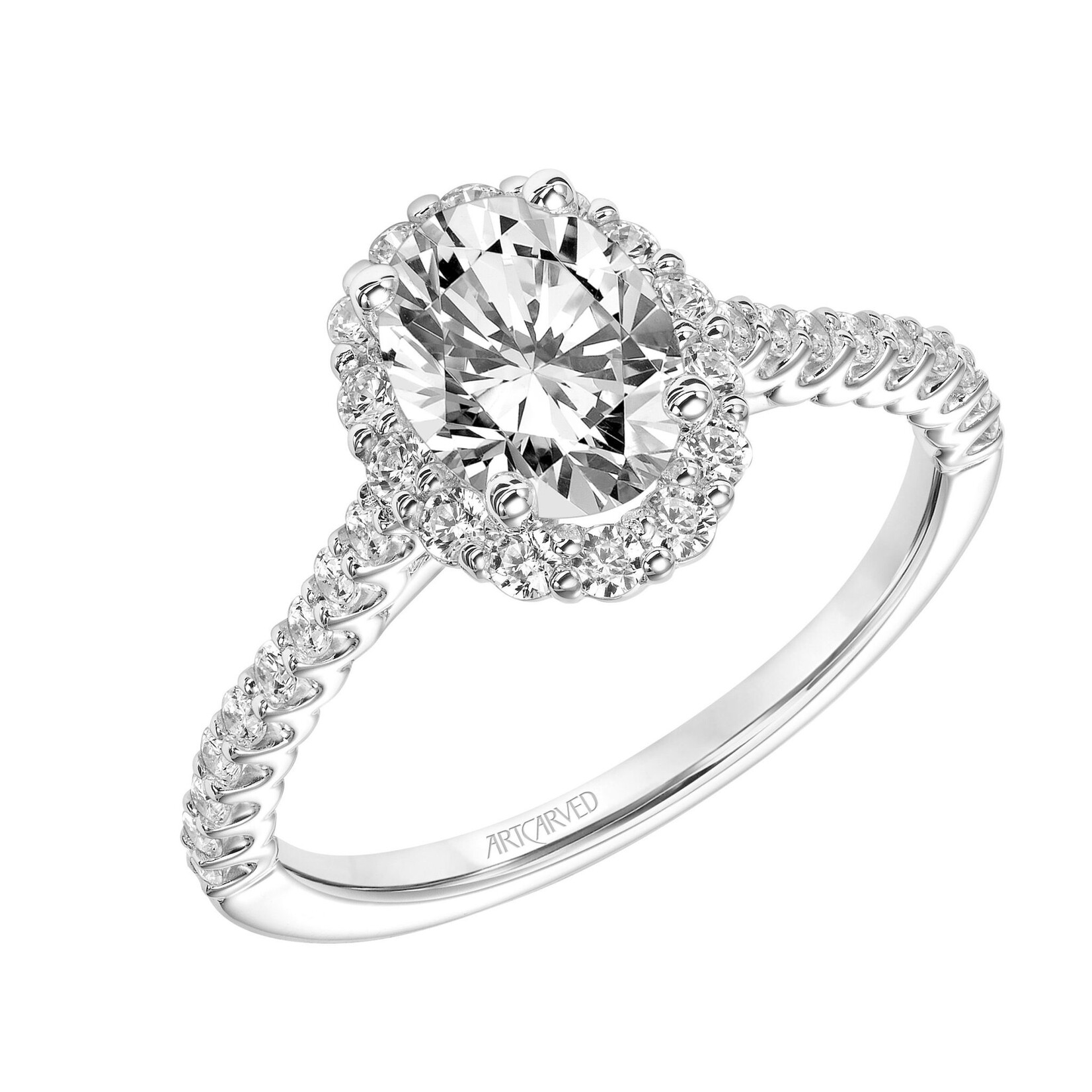 Art Carved Art Carved Classic Oval Halo Engagement Ring #31-V892
