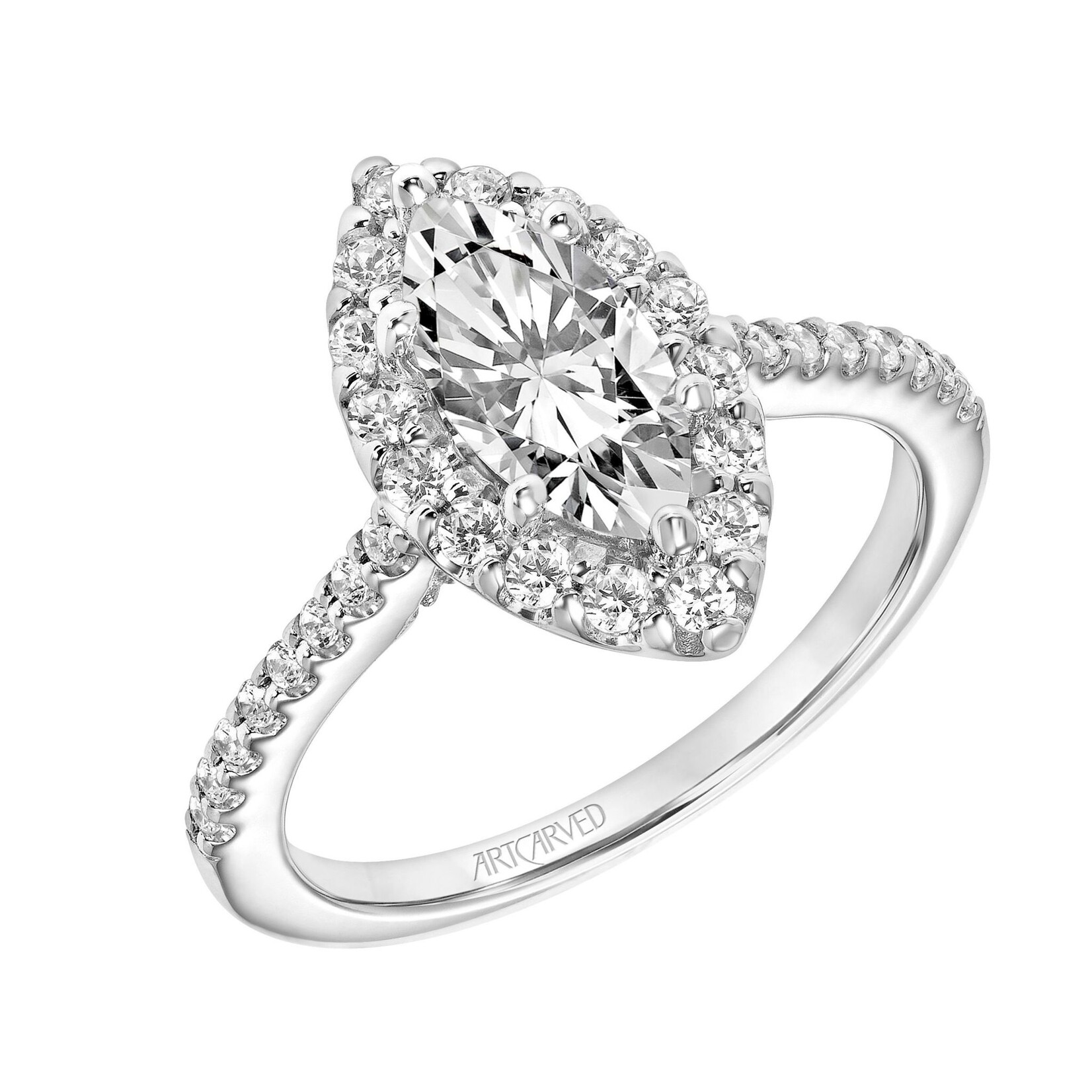 Art Carved Art Carved Classic Marquise Halo Engagement Ring #31-V961