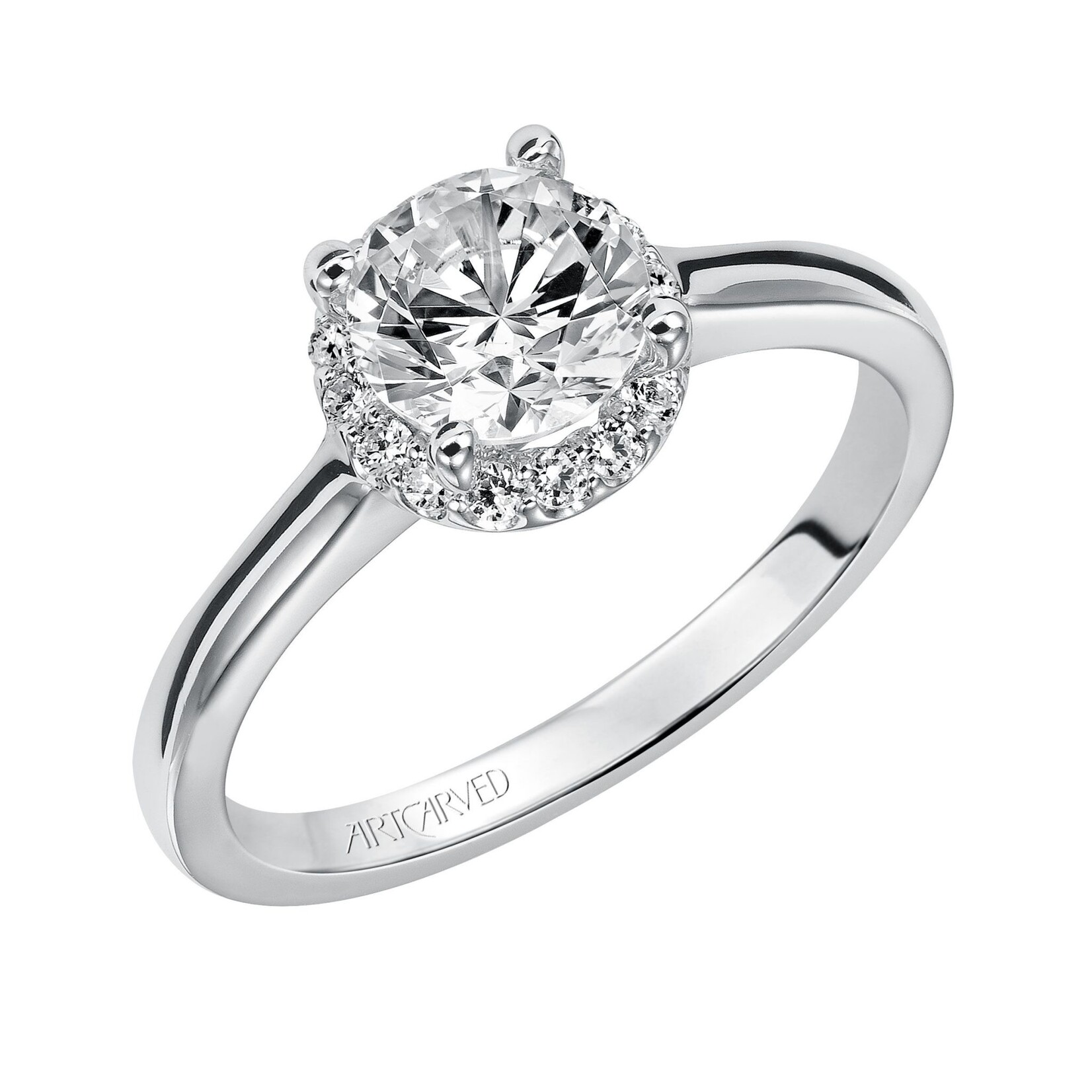 Art Carved ArtCarved  Classic Diamond Halo Engagement Ring #31-V325