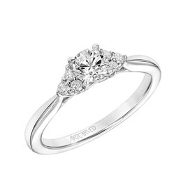 Art Carved Classic 3-Stone Engagement ring