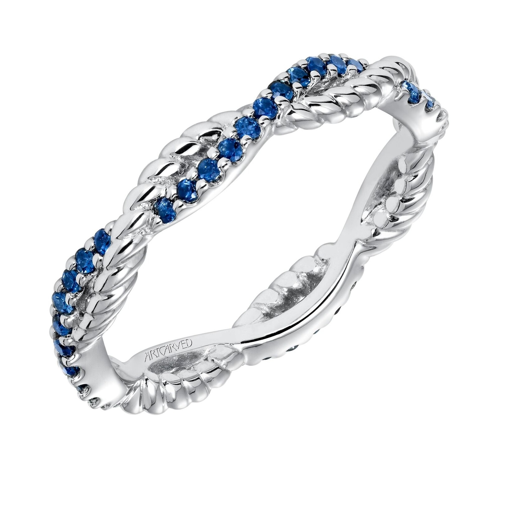 Art Carved ArtCarved #33-V15S4  Sapphire Twist Eternity Band