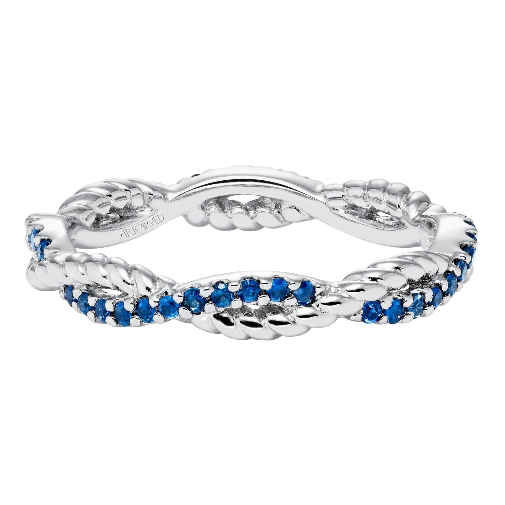 Art Carved ArtCarved #33-V15S4  Sapphire Twist Eternity Band