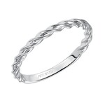 Art Carved Twist Wedding Stackable Band