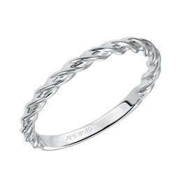 Art Carved Twist Wedding Stackable Band