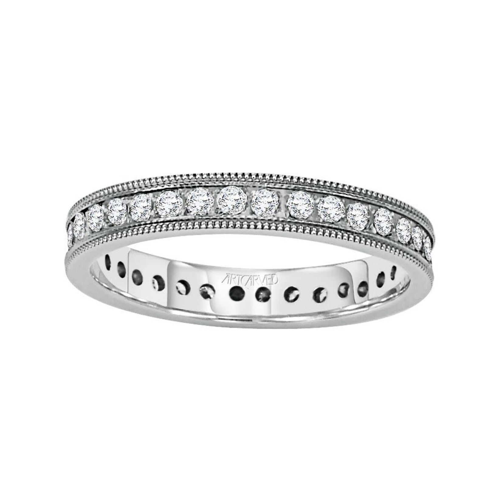 Art Carved Art  Carved  Miligrain Eternity Band #33-V3014