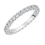 Art Carved 1.06 ctw Platinum Eternity Diamond Ring