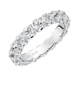 Art Carved 3 ct Platinum Diamond Eternity Ring