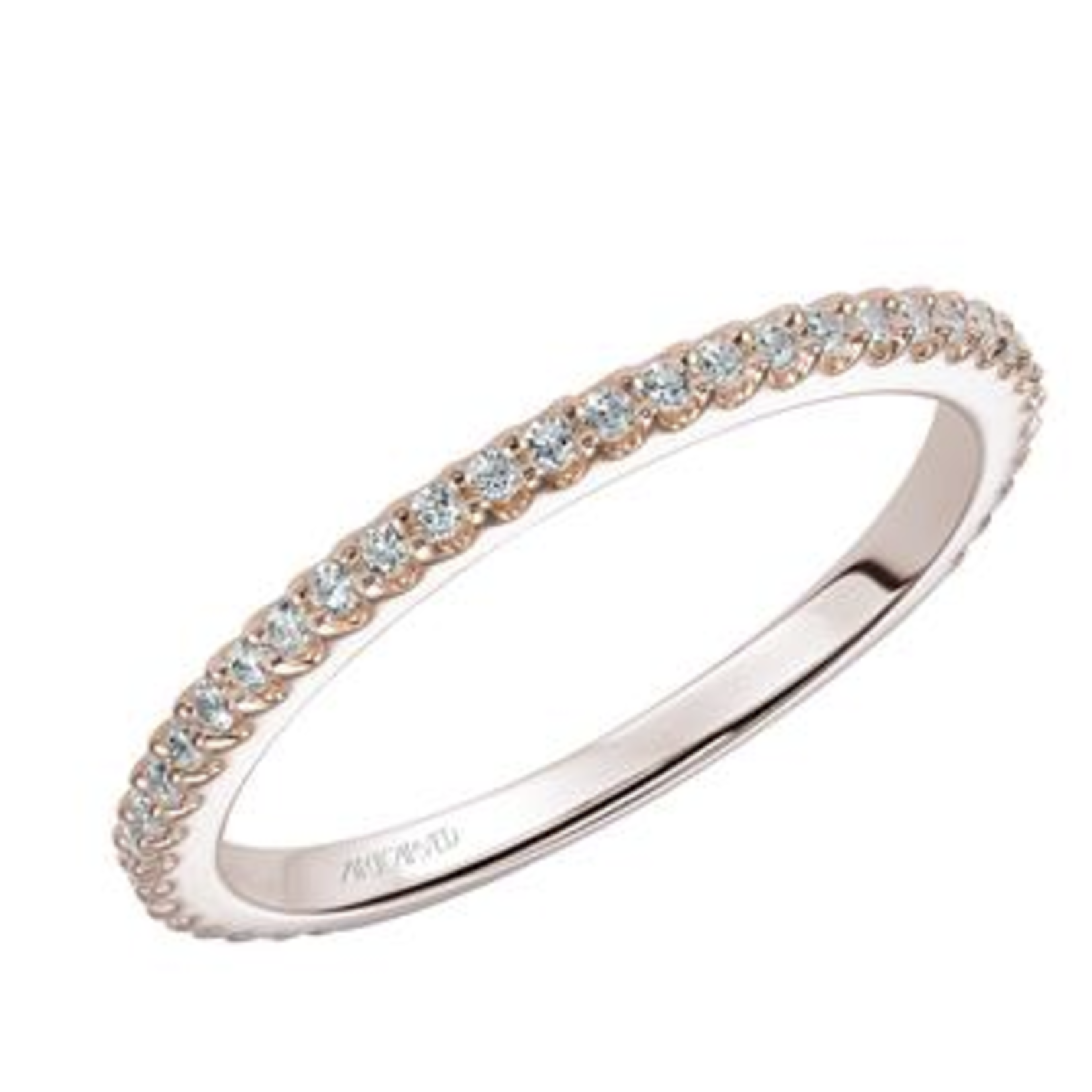 Art Carved ArtCarved #31-V449RL  Rose Gold Diamond Stackable Ring