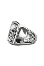 Zancan Sterling Silver Lucky Skull Ring