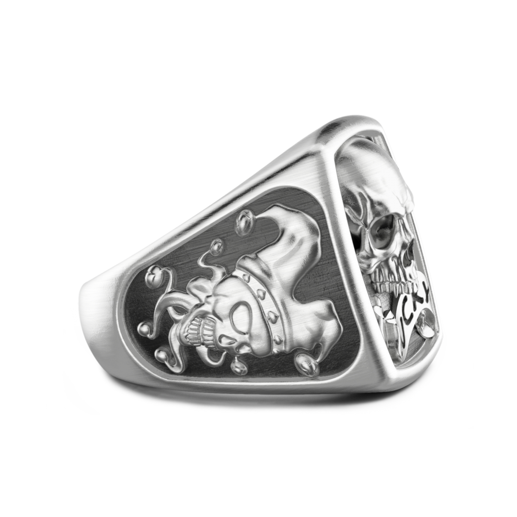 Zancan Sterling Silver Lucky Skull Ring