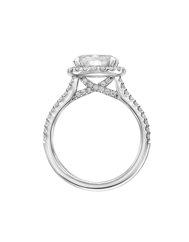 Art Carved Art Carved #31-V848 Oval Halo Engagement ring