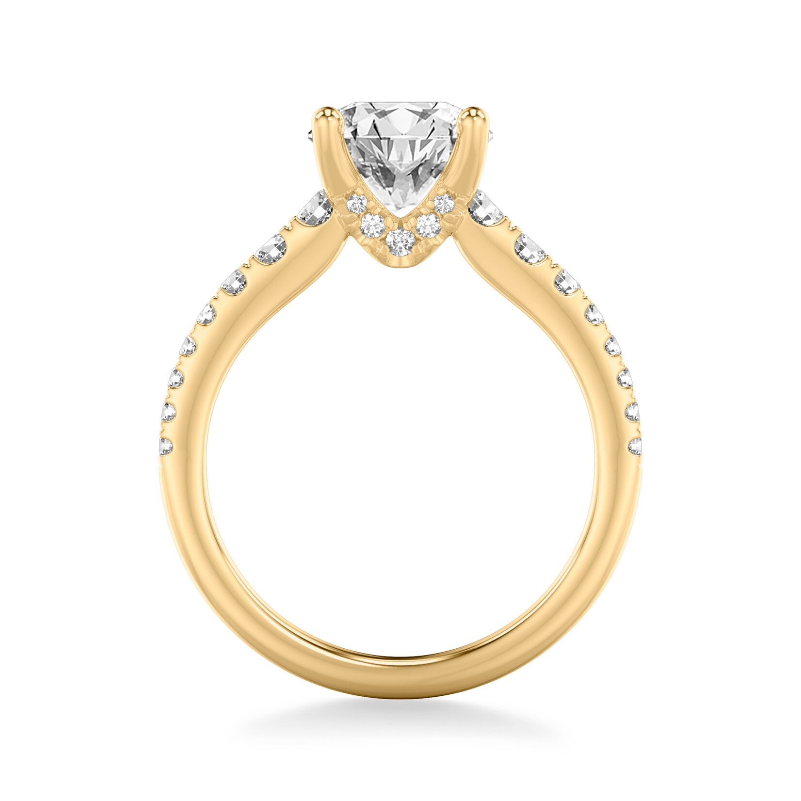 Art Carved Art Carved Graduated Diamond Engagement Ring #31-V1066GRY-E