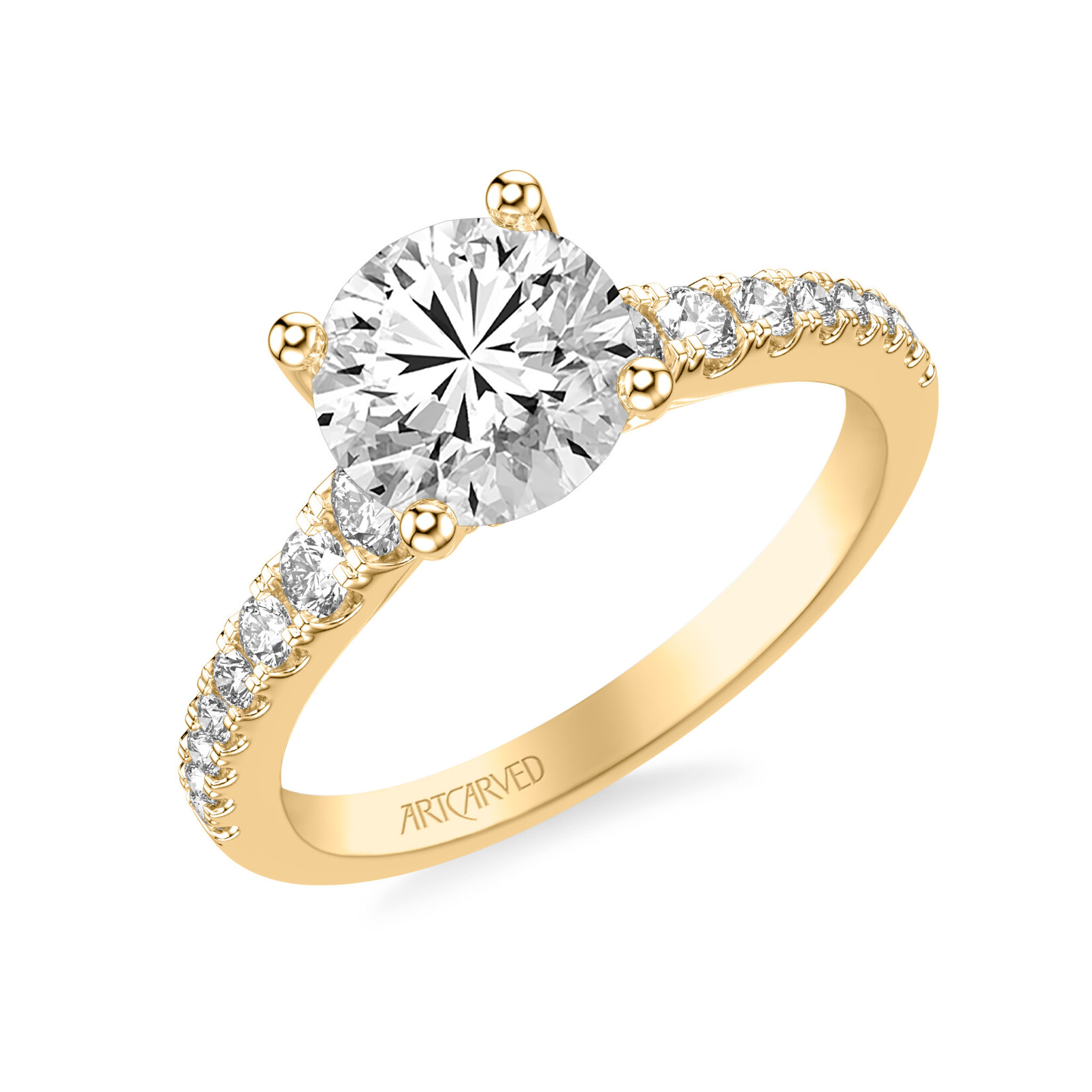 Art Carved Art Carved Graduated Diamond Engagement Ring #31-V1066GRY-E