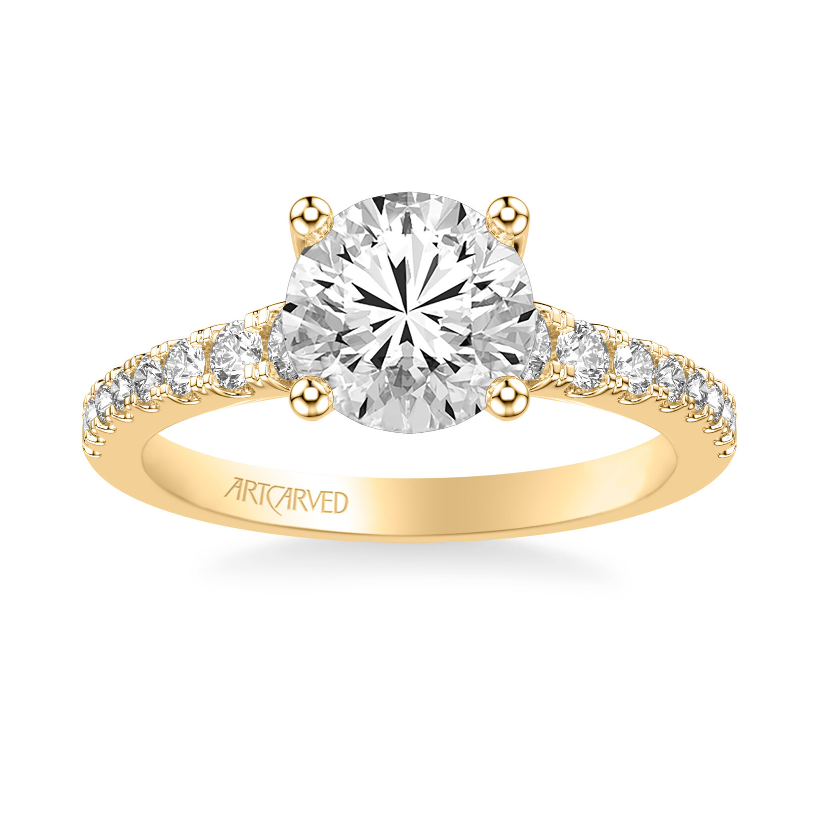 Art Carved Art Carved Graduated Diamond Engagement Ring #31-V1066GRY-E