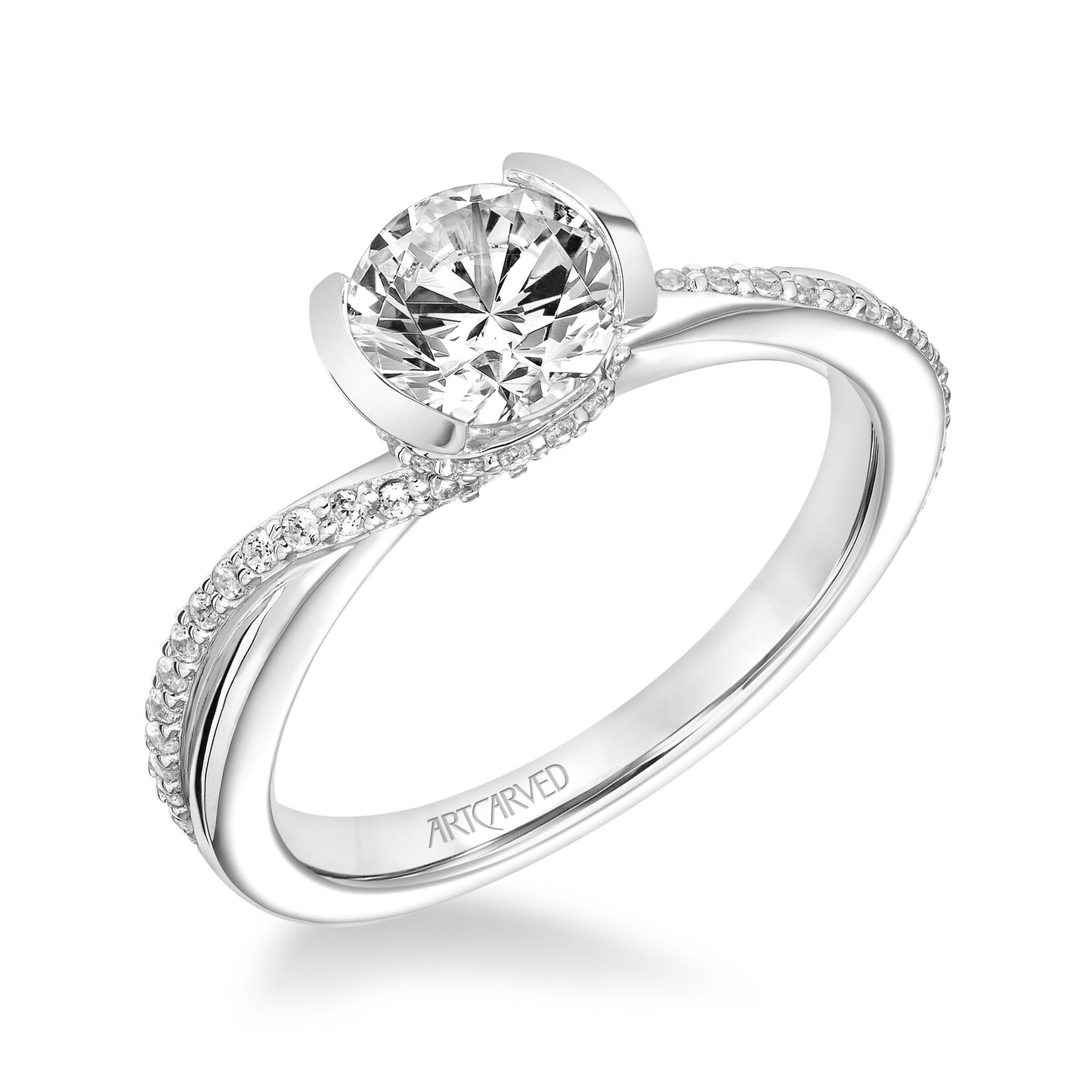Art Carved Art Carved Contemporary Bezel Engagement Ring #31-V832-ERW
