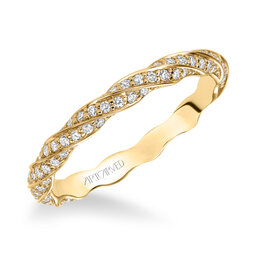 Art Carved Stackable Eternity Diamond Anniversary Band