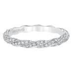 Art Carved Eternity Stackable Diamond Band 14KW