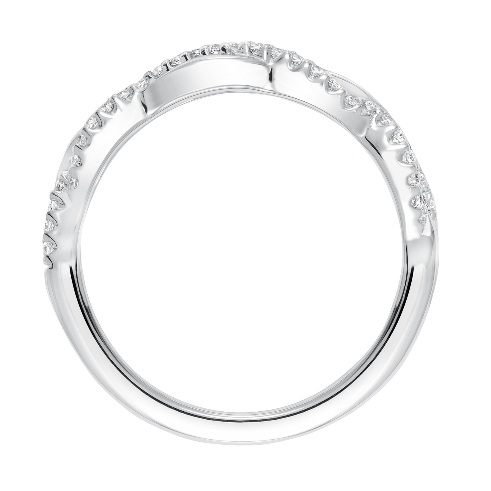 Art Carved Art Carved Diamond Braided Wedding Band #31-V682