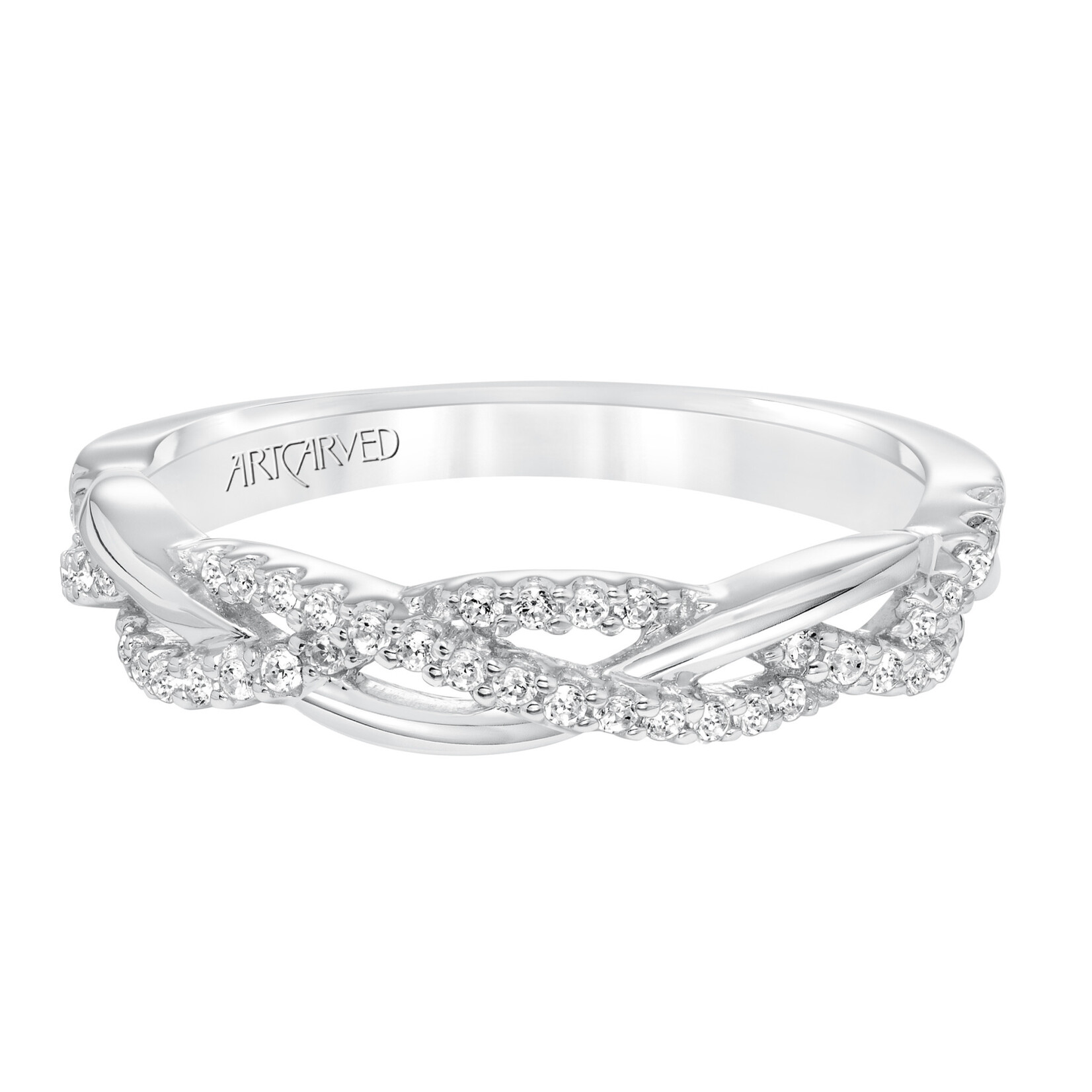Art Carved Art Carved Diamond Braided Wedding Band #31-V682