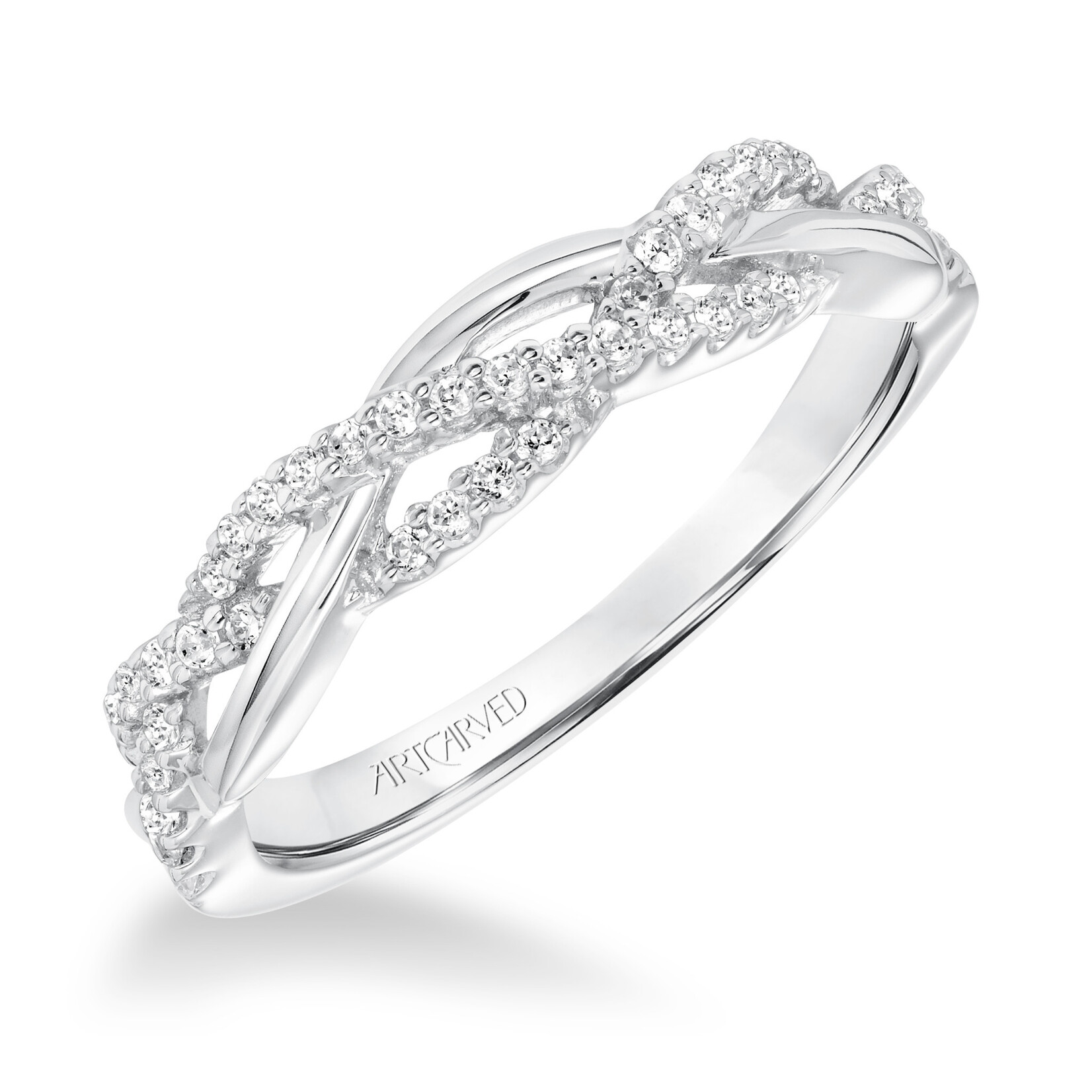 Art Carved Art Carved Diamond Braided Wedding Band #31-V682