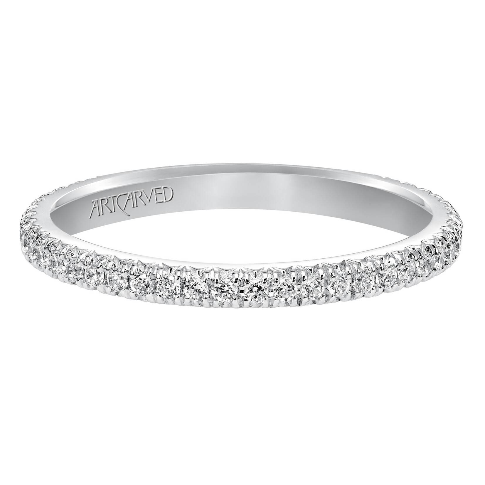 Art Carved Art Carved Contemporary Stackable 14KW Eternity Anniversary Band #33-V88