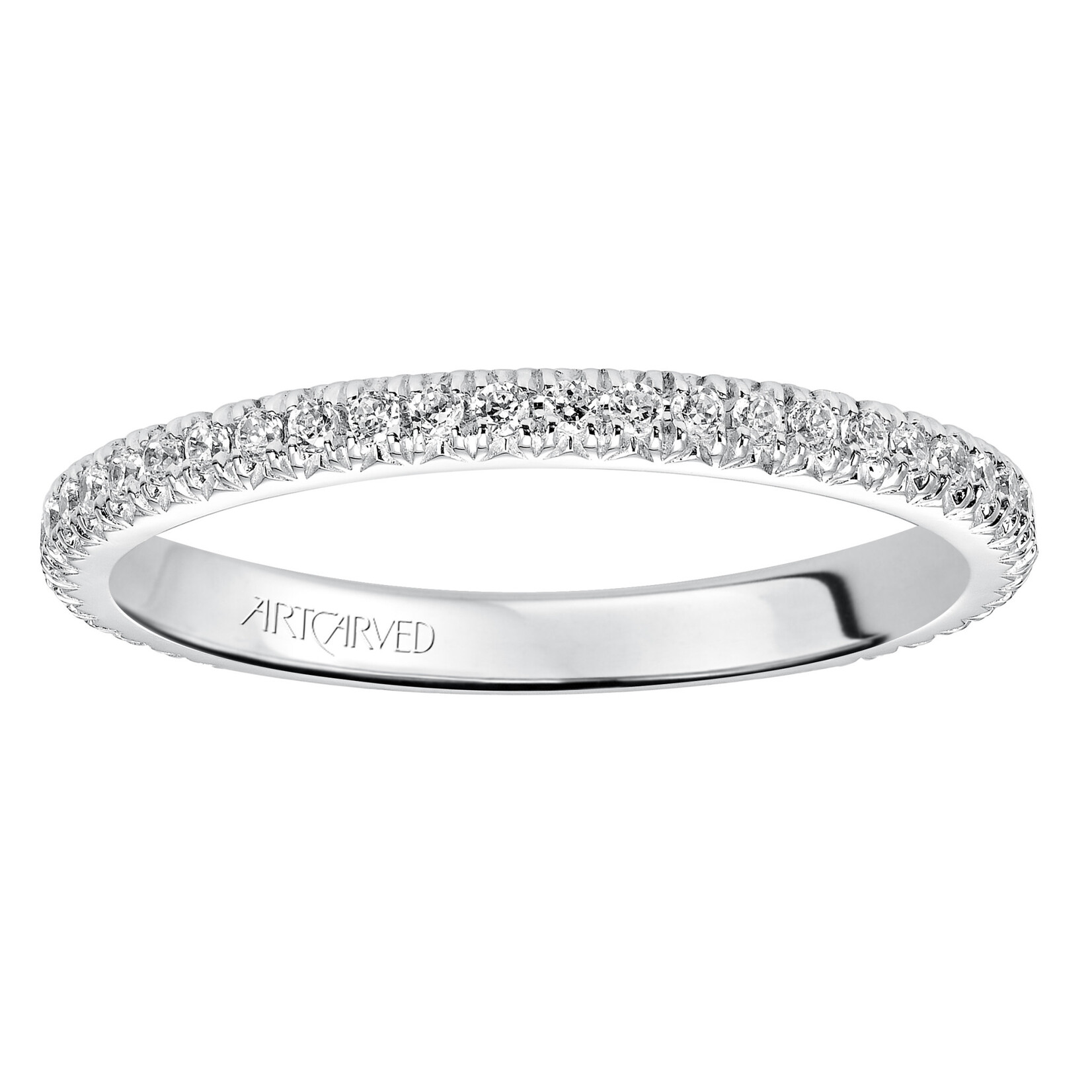Art Carved Art Carved Contemporary Stackable 14KW Eternity Anniversary Band #33-V88