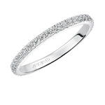 Art Carved Contemporary Stackable 14KW Eternity Anniversary Band