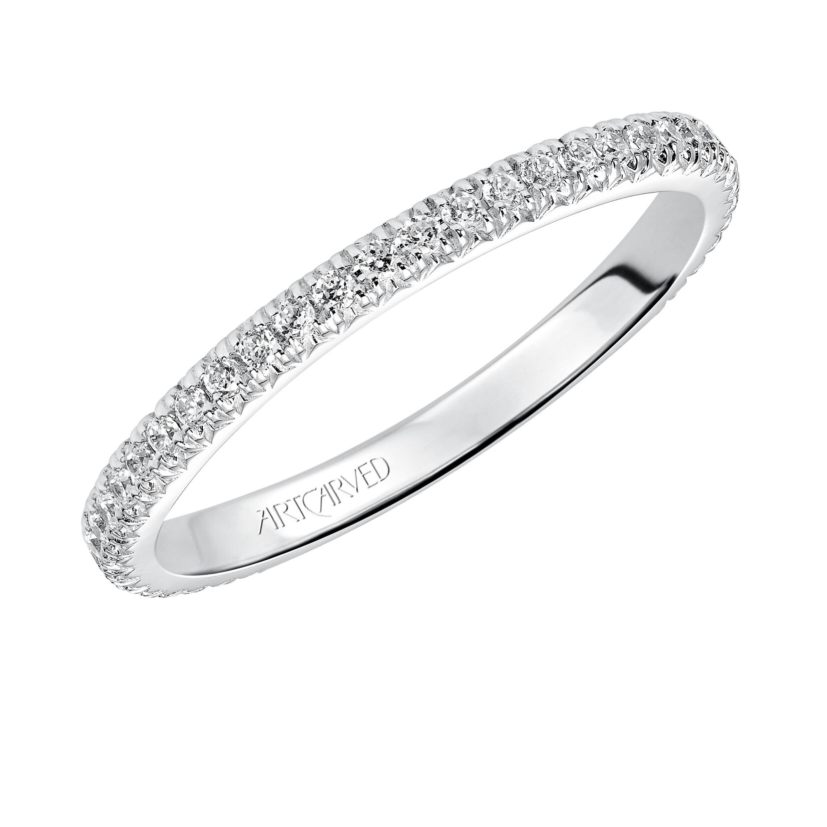 Art Carved Art Carved Contemporary Stackable 14KW Eternity Anniversary Band #33-V88