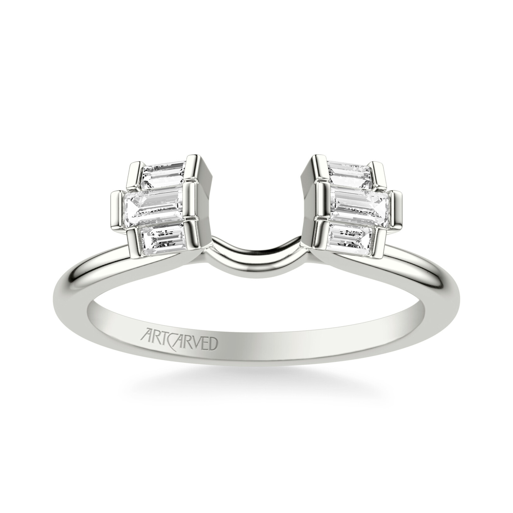 Art Carved Art Carved Art Deco Baguette Diamond Enhancer  #35-V9505