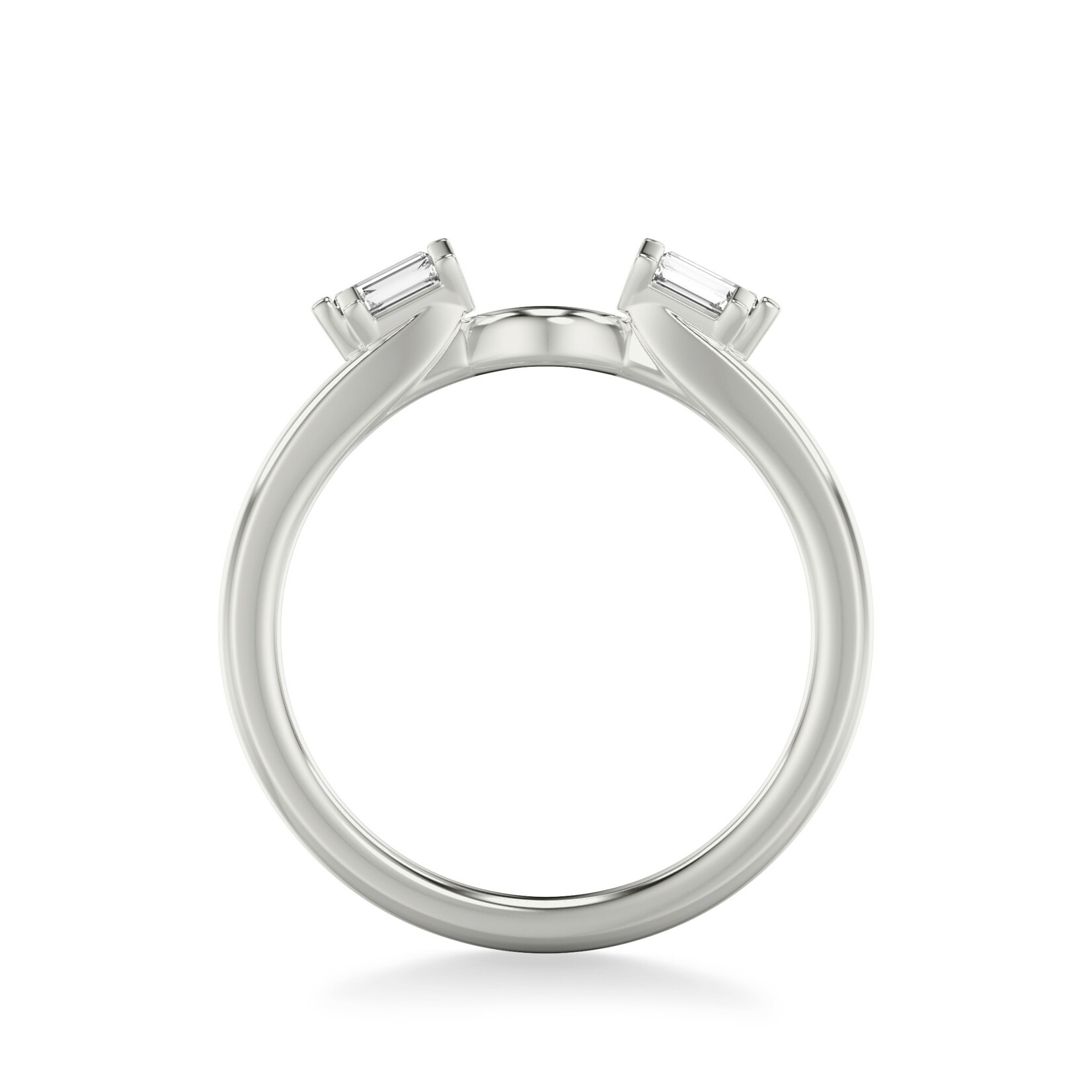 Art Carved Art Carved Art Deco Baguette Diamond Enhancer  #35-V9505