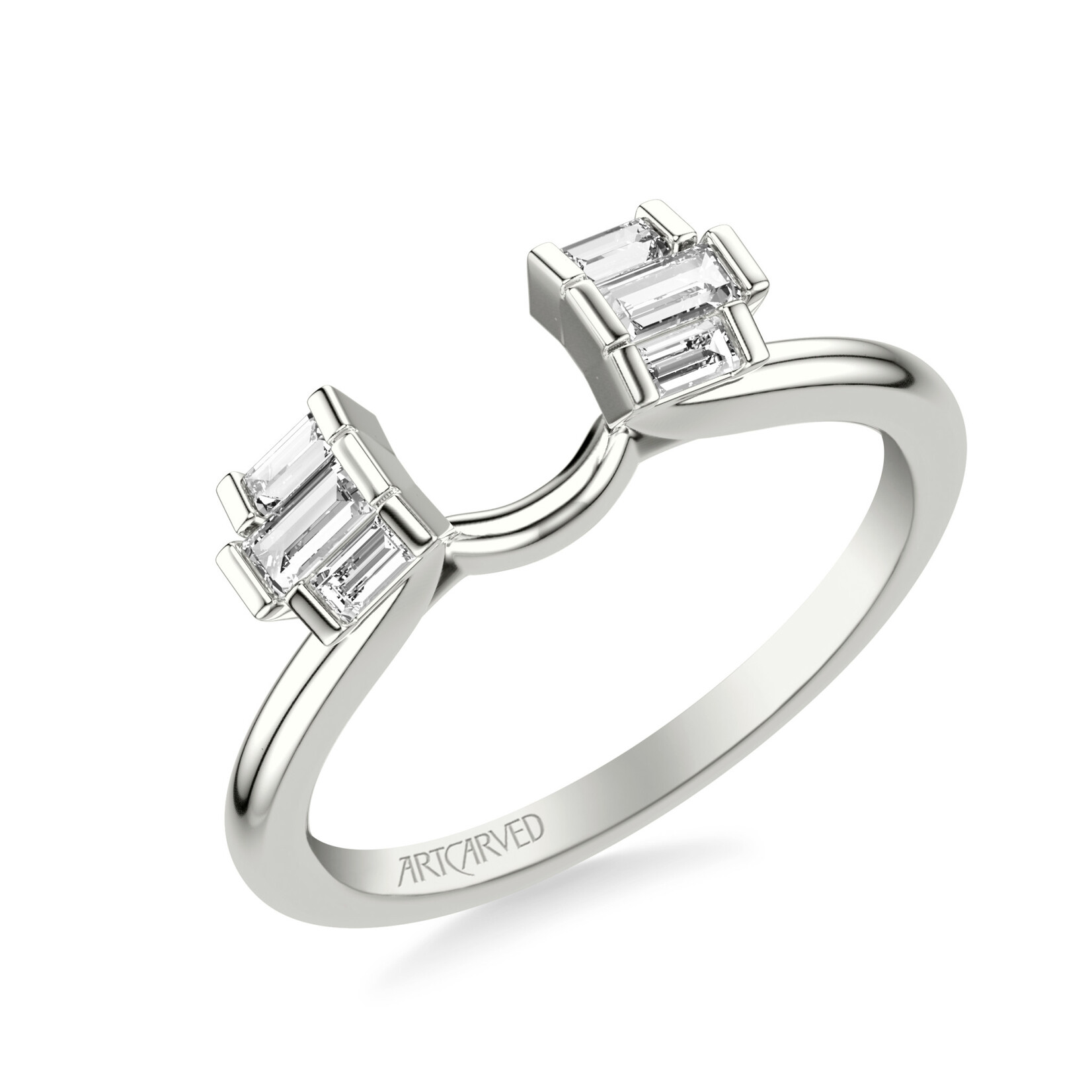 Art Carved Art Carved Art Deco Baguette Diamond Enhancer  #35-V9505