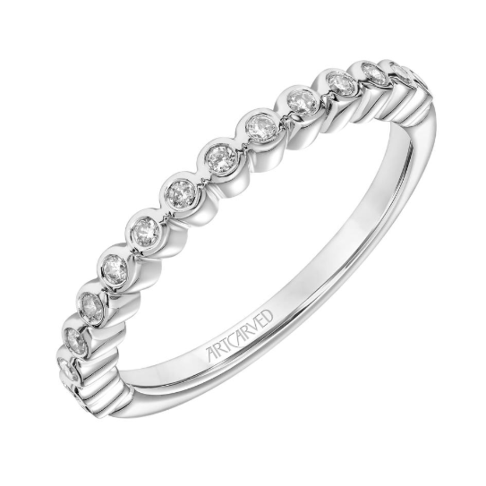 Art Carved Art Carved  Bezel Diamond Wedding Band #31-V837