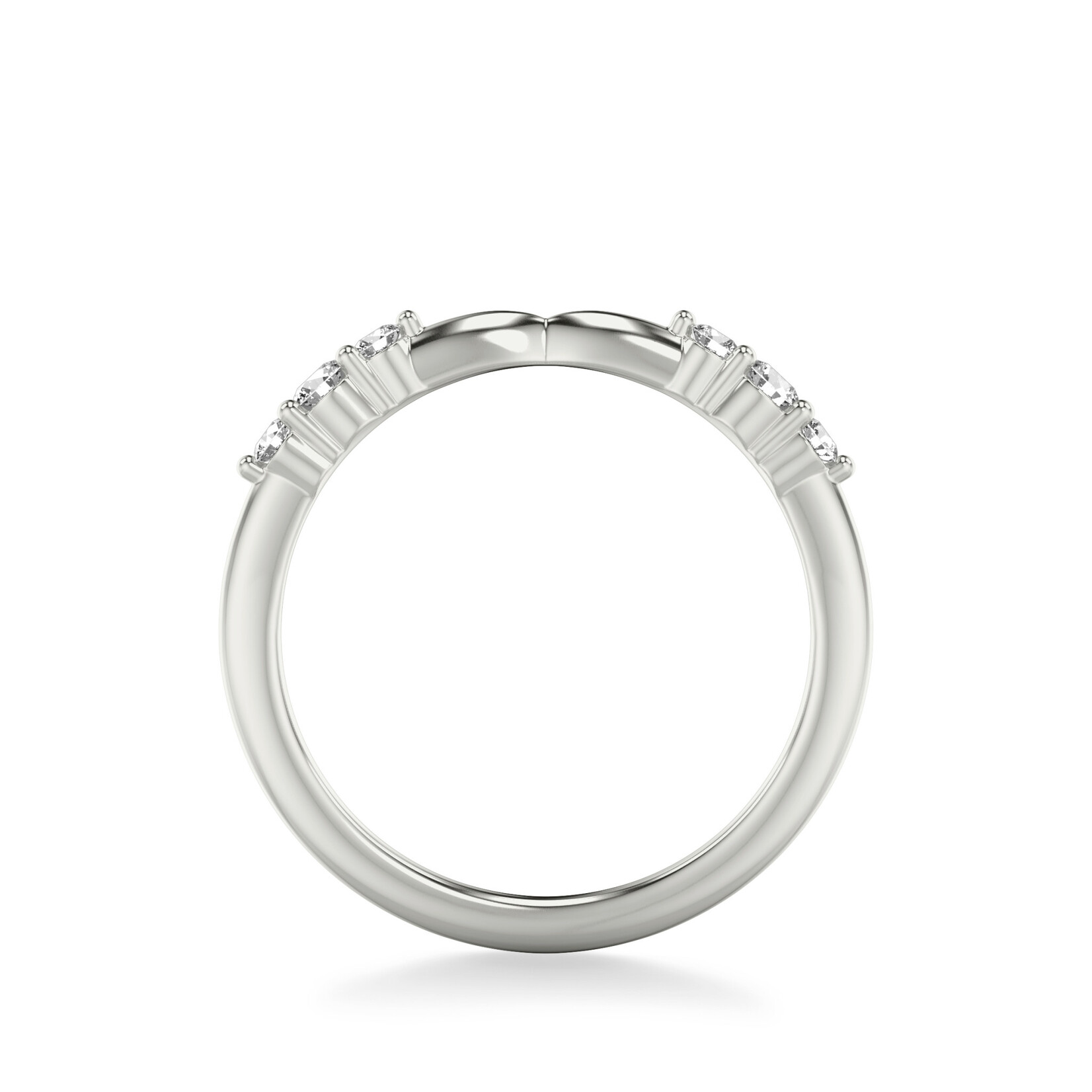 Art Carved Art Carved  Pinched Diamond Wedding Band #31-V1065