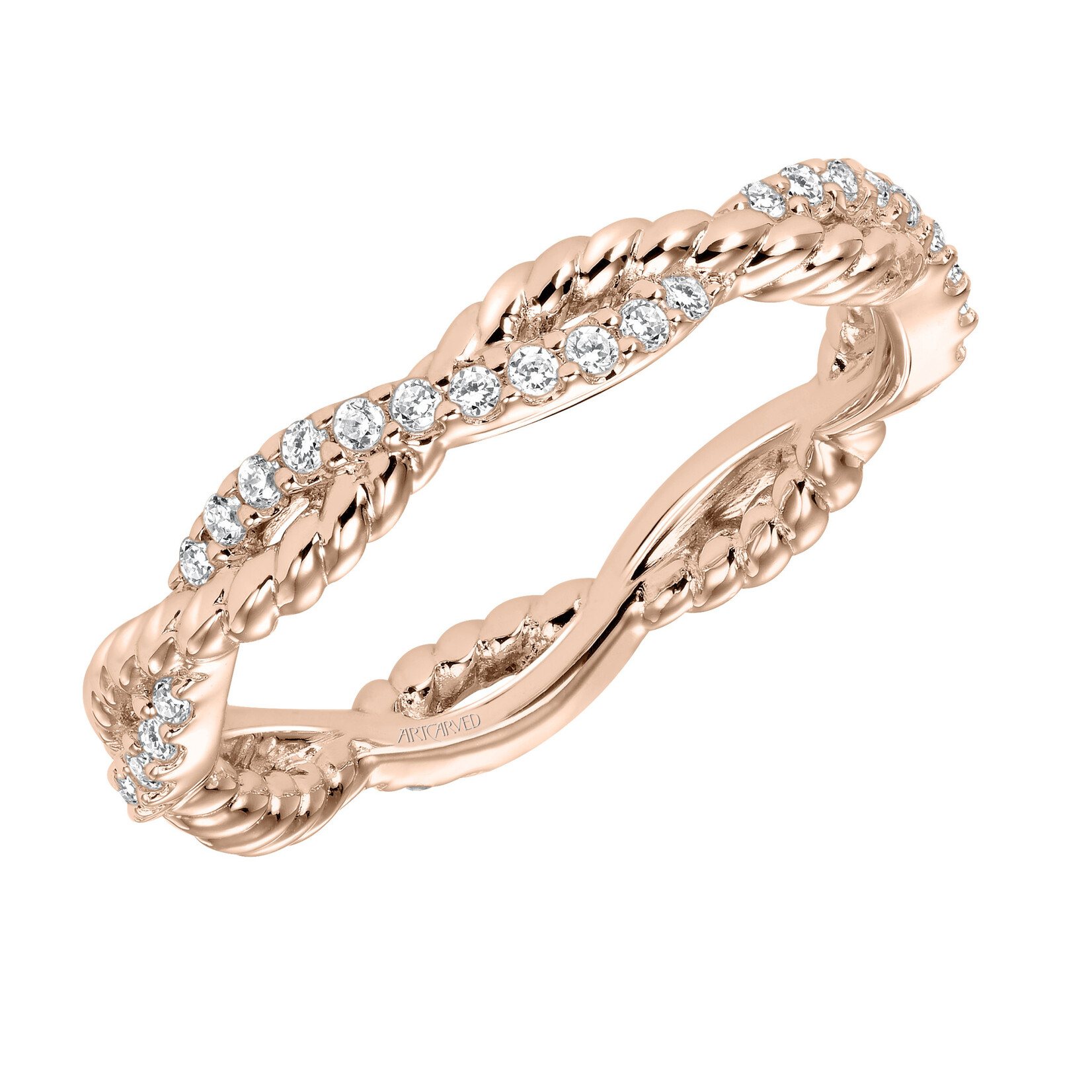 Art Carved Art Carved  Stackable Eternity Anniversary Band Rose Gold #33-V15A4R65L